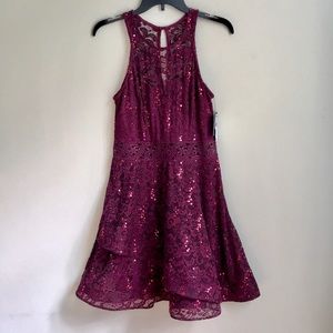 Burgundy Homecoming Dress